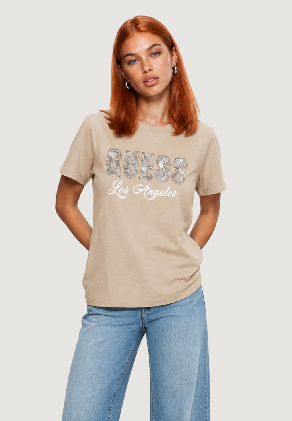 T-shirt Guess SS CN SNAKE SCRIPT R