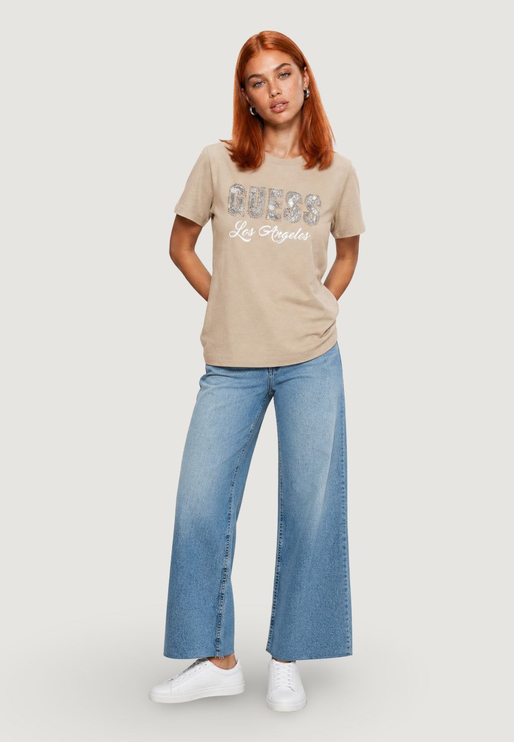 T-shirt Guess SS CN SNAKE SCRIPT R