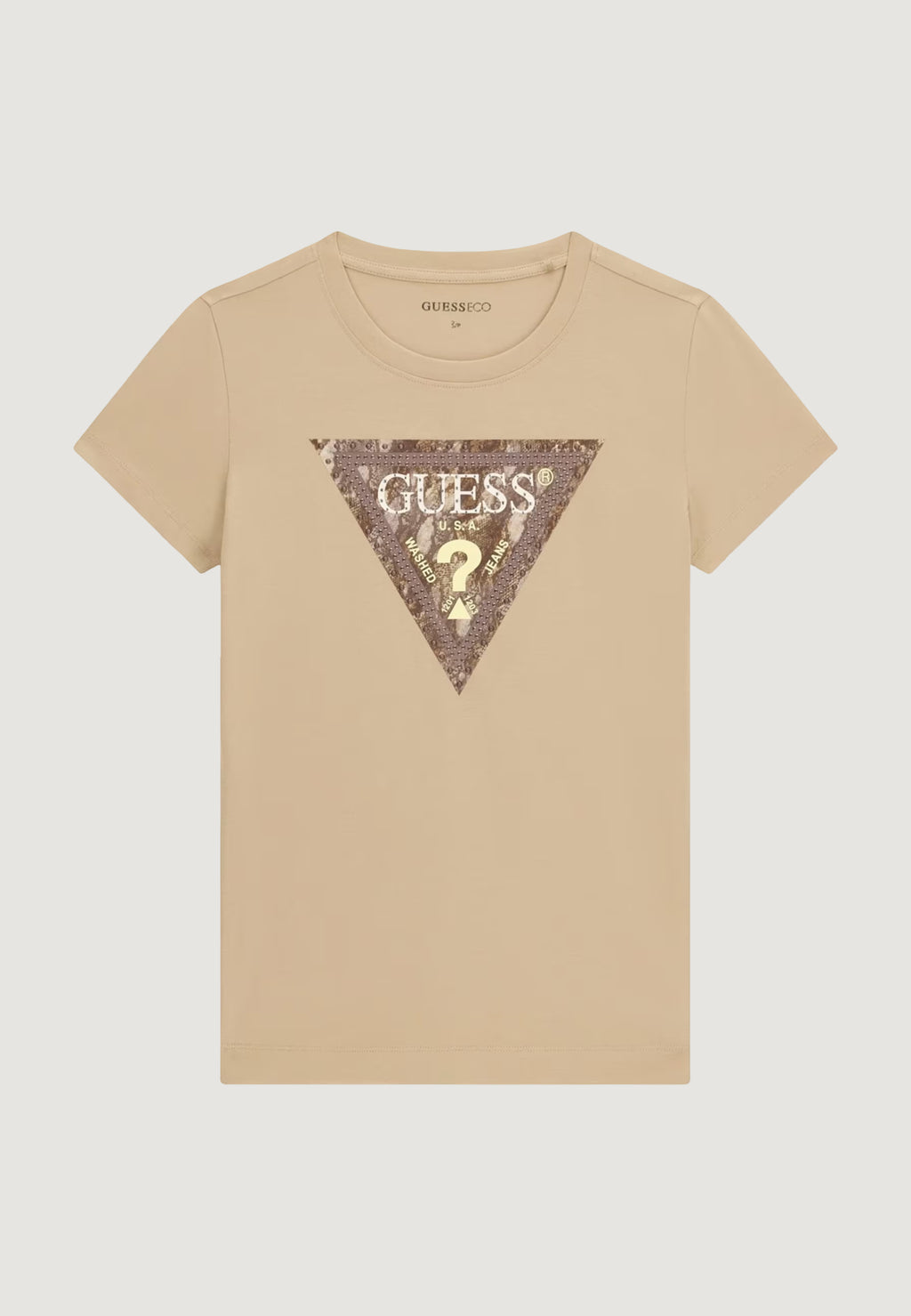 T-shirts Guess SS CN SNAKE TRIANGLE