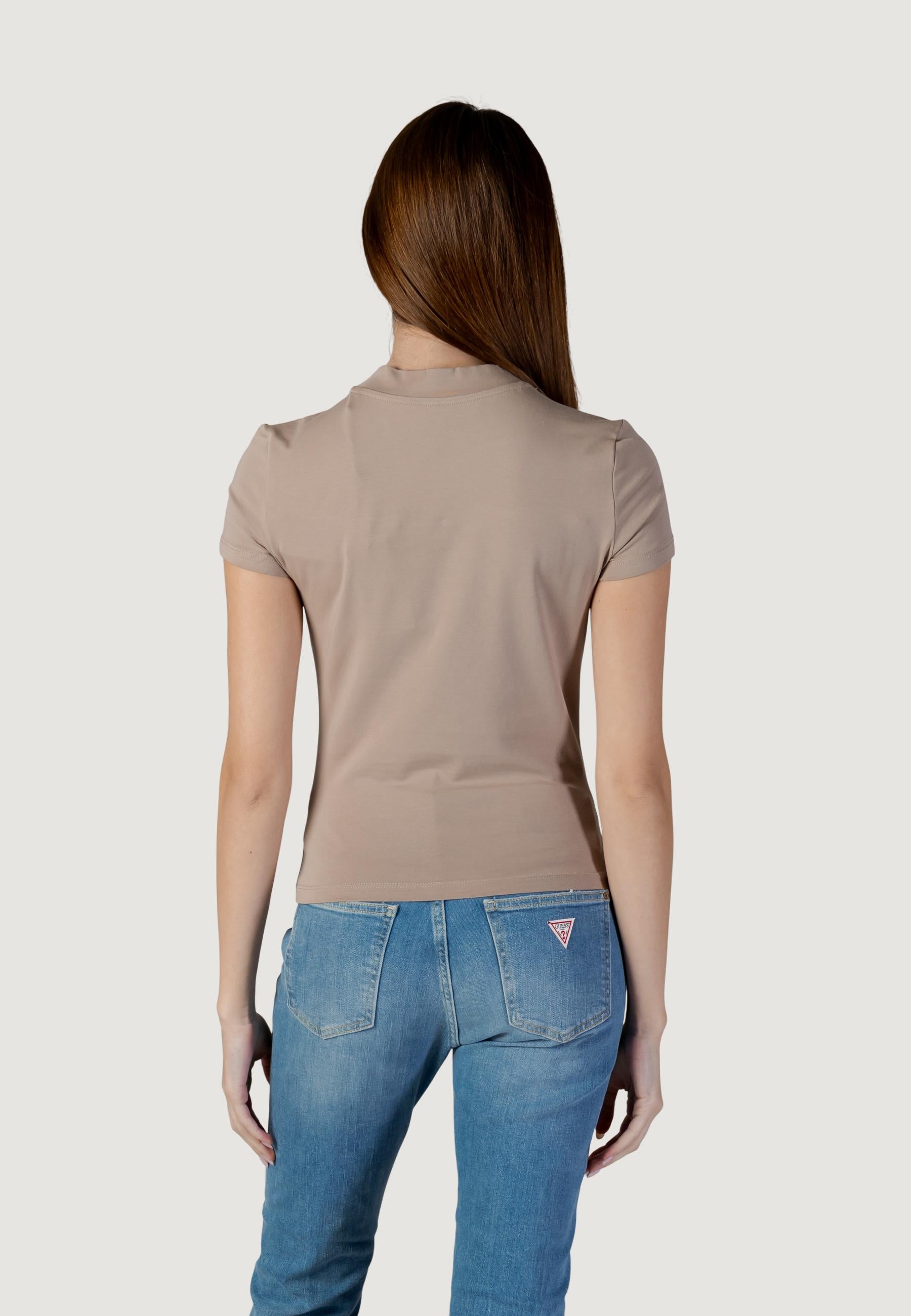 T-shirt Guess SS MOCK NECK ALL OVER 4G TEE