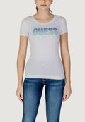 T-shirts Guess CN SS GLITTER DEGRAD