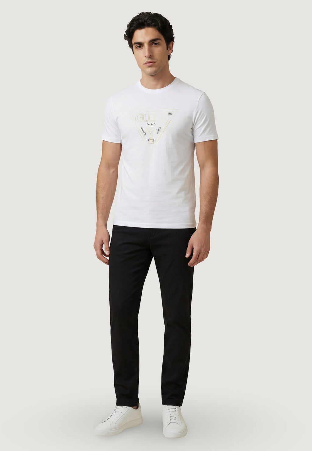 T-shirt Guess CN SS TRIANGLE HD MULTICOLOR T