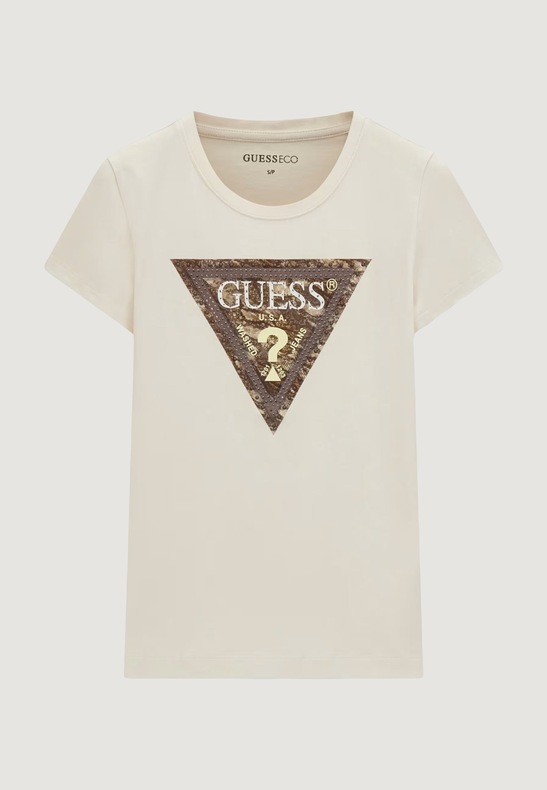 T-shirts Guess SS CN SNAKE TRIANGLE