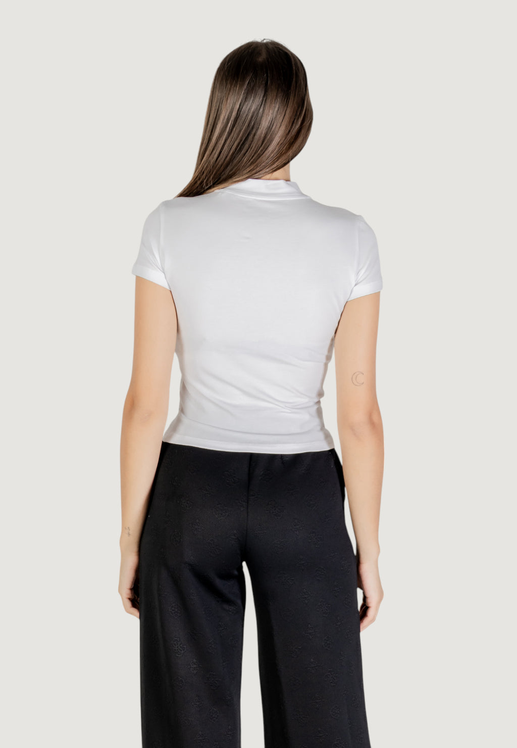 T-shirts Guess SS MOCK NECK ALL OVER 4G TEE