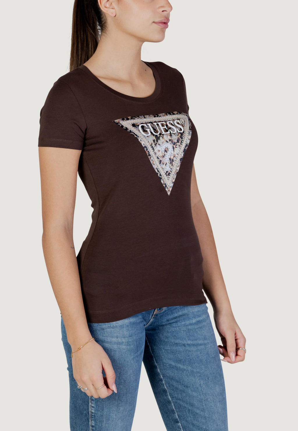 T-shirt Guess SS CN LEO TRIANGLE TEE