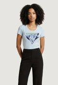 T-shirt Guess SS CN FEATHER TRIANGLE TEE