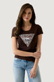 T-shirts Guess SS CN ZEBRA TRIANGLE TEE