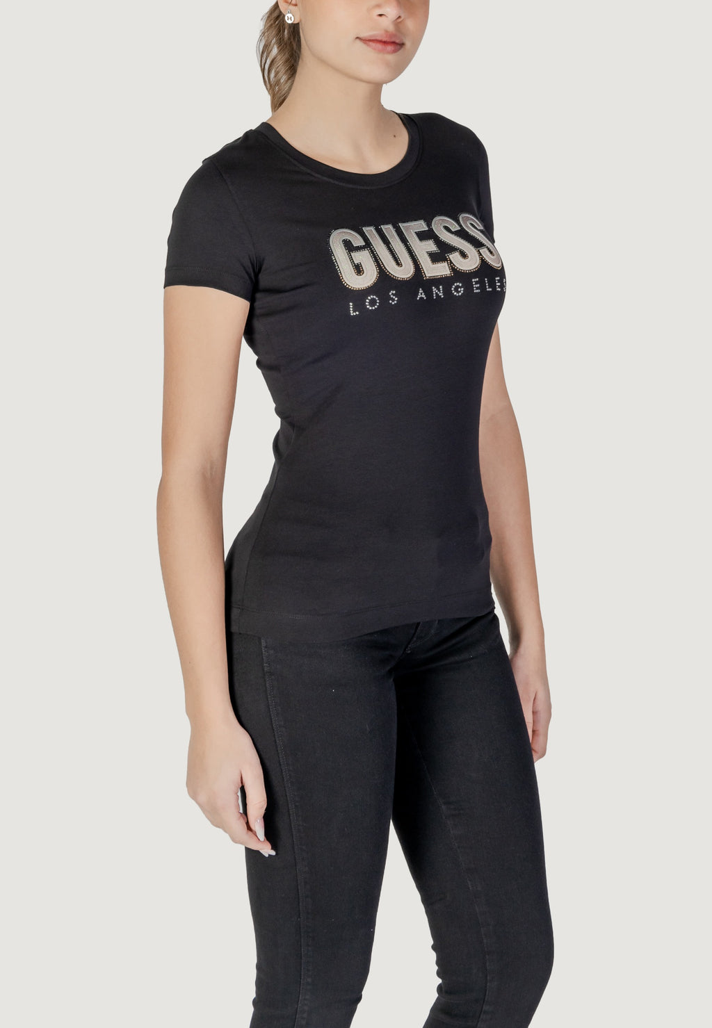T-shirt Guess CN SS GLITTER DEGRAD
