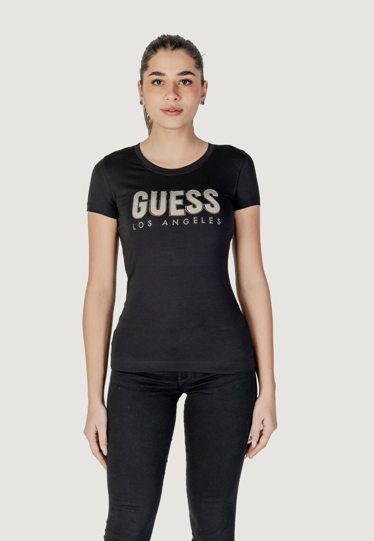 T-shirt Guess CN SS GLITTER DEGRAD