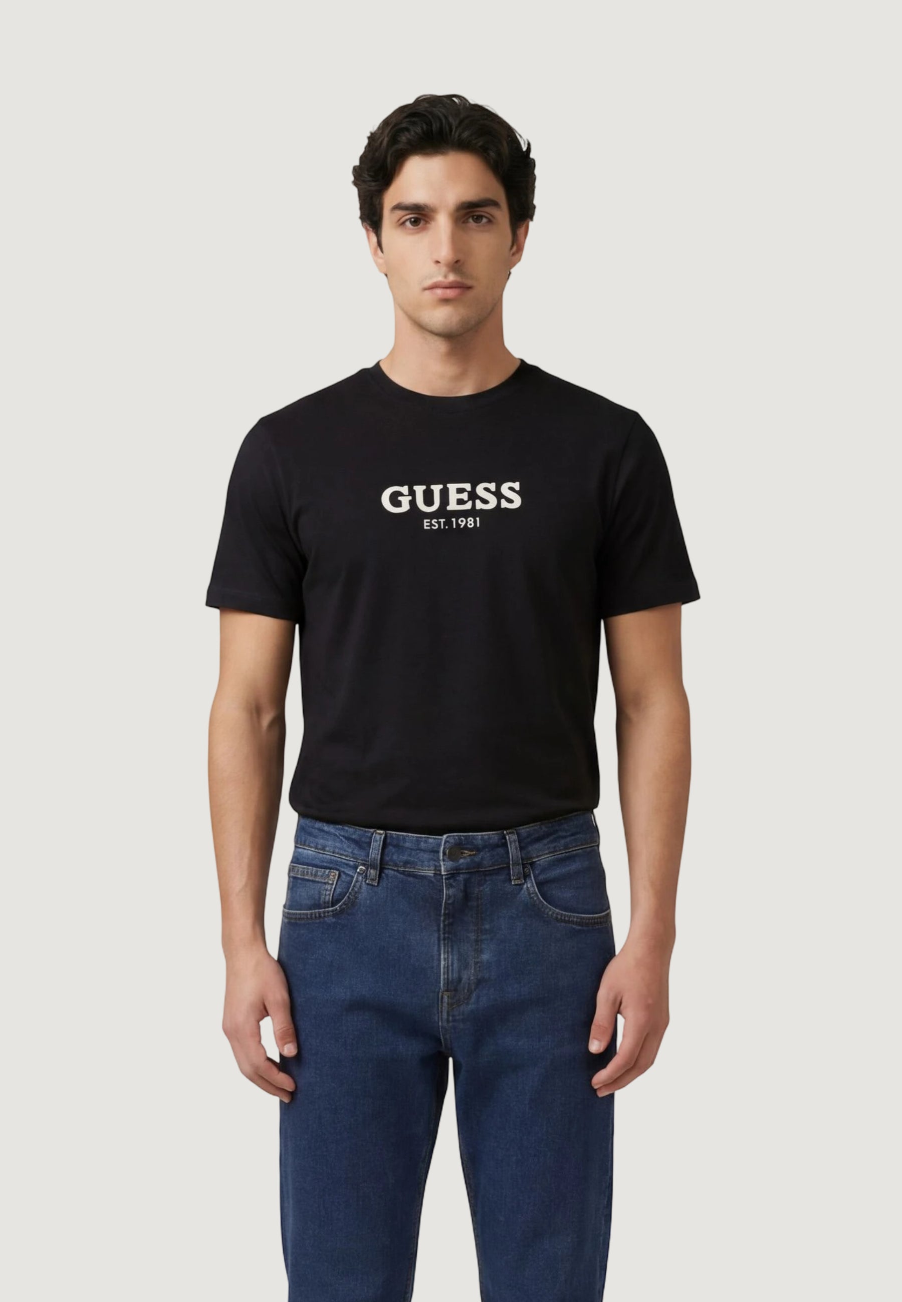 T-shirt Guess CN SS GUESS LOGO CONTRAST STIT