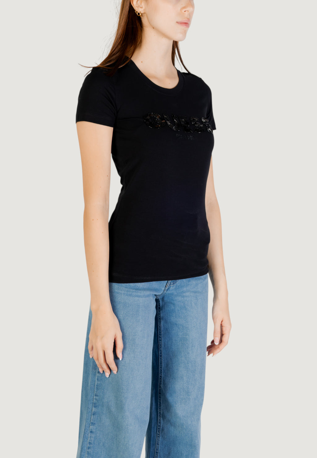 T-shirt Guess CN SS LOGO SEGQUINS