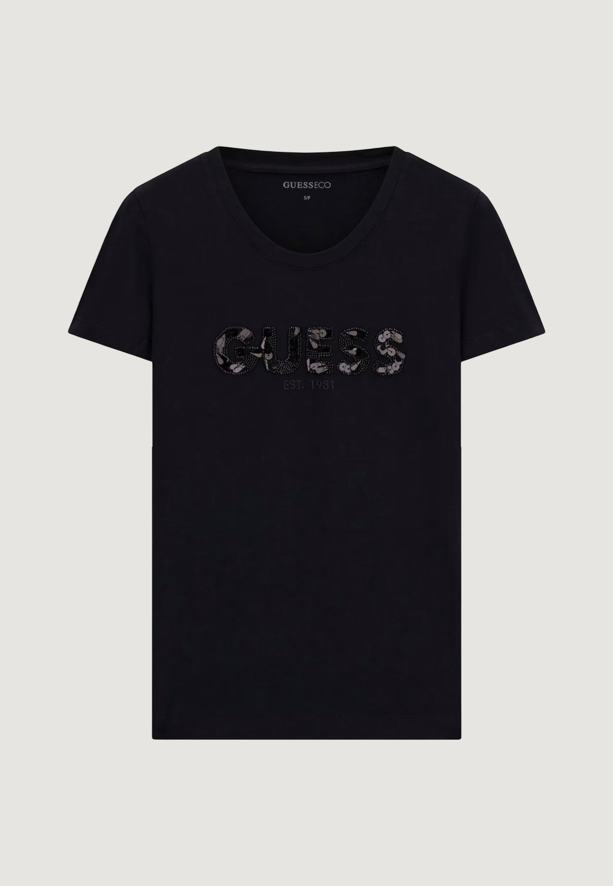 T-shirt Guess CN SS LOGO SEGQUINS