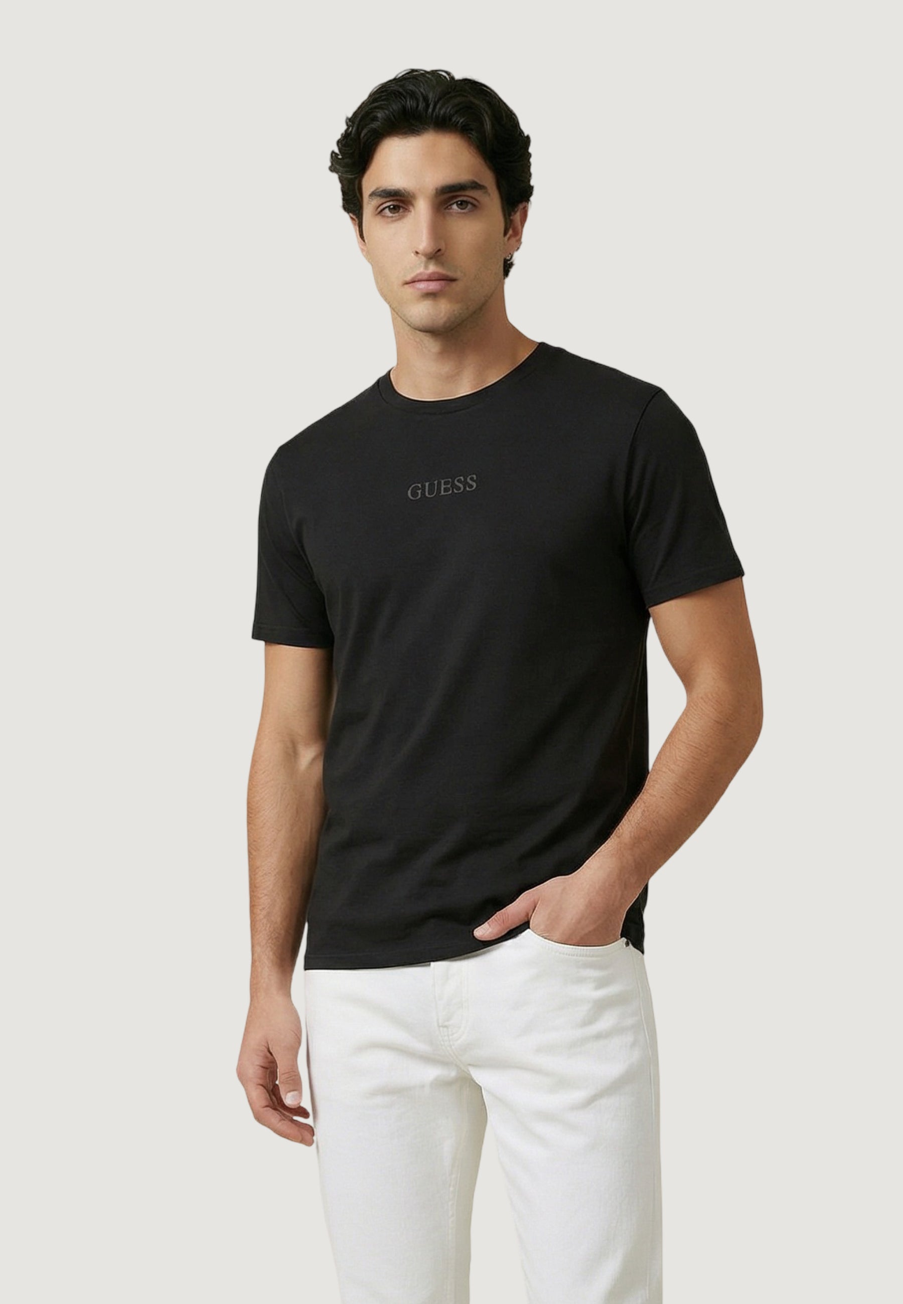 T-shirt Guess SS BSC QUATTRO G MIST TEE