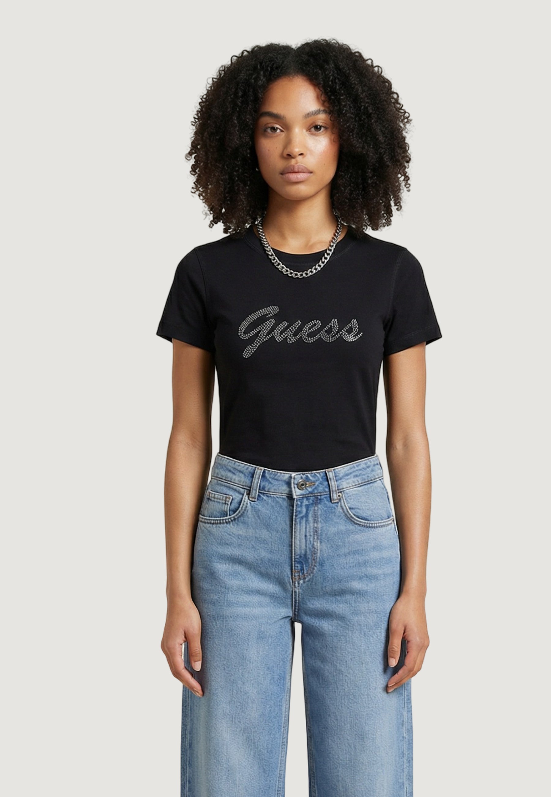 T-shirt Guess SS CN 3D GUESS SCRIPT TEE
