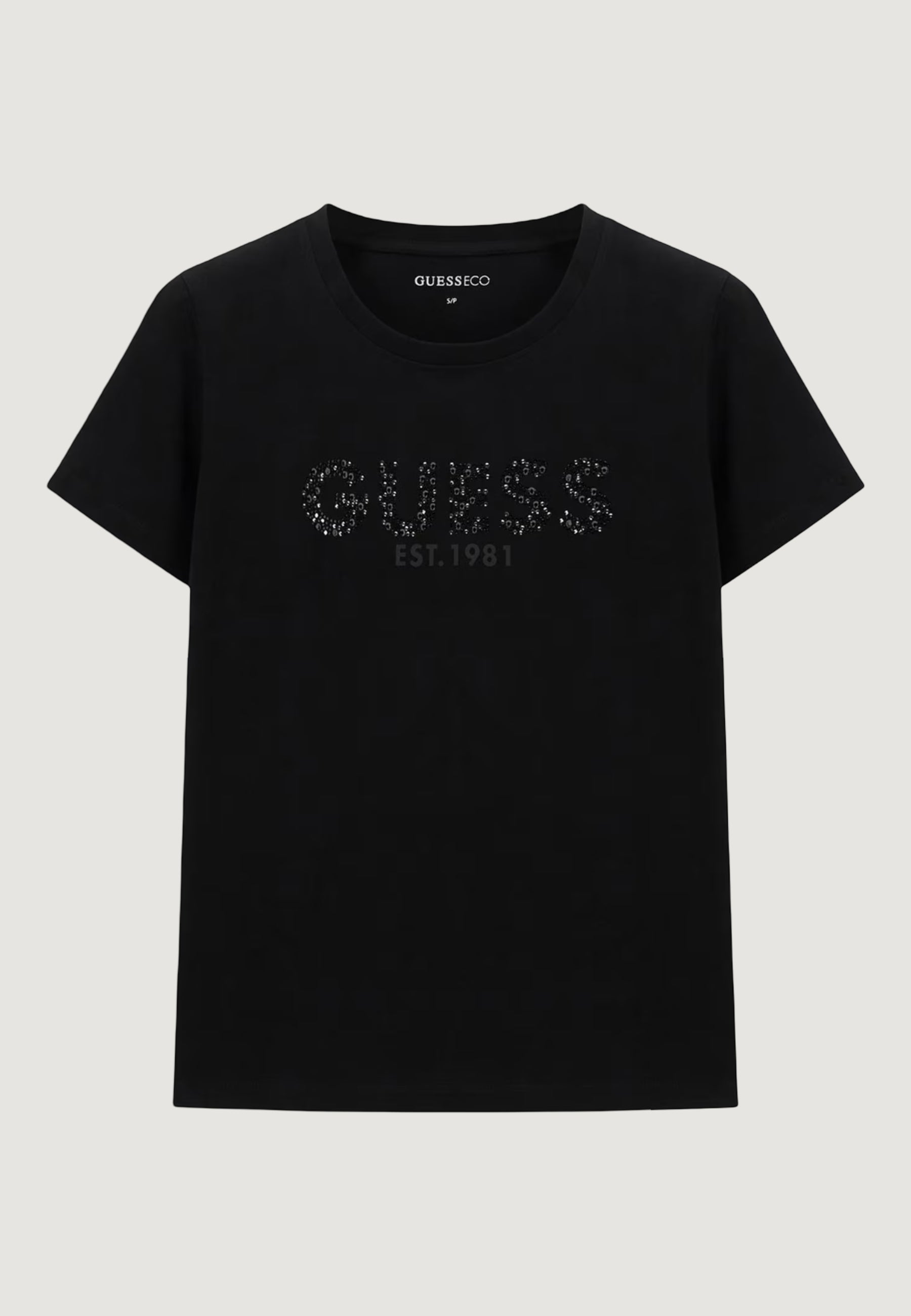 T-shirt Guess SS CN GUESS STUDS SCRIPT TEE