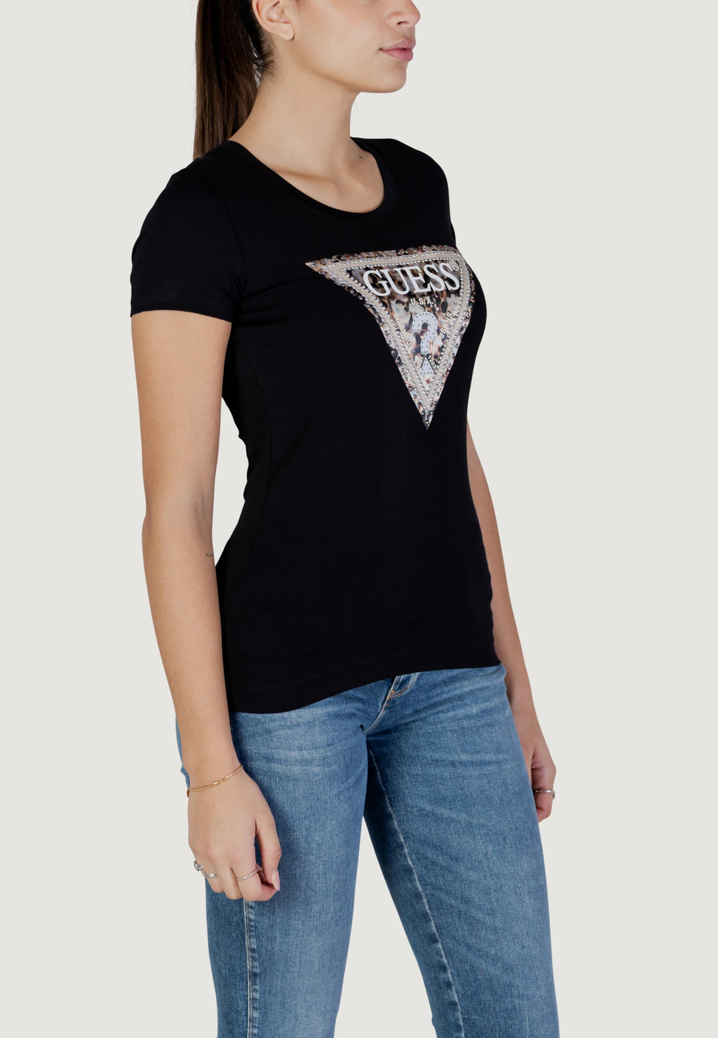 T-shirt Guess SS CN LEO TRIANGLE TEE