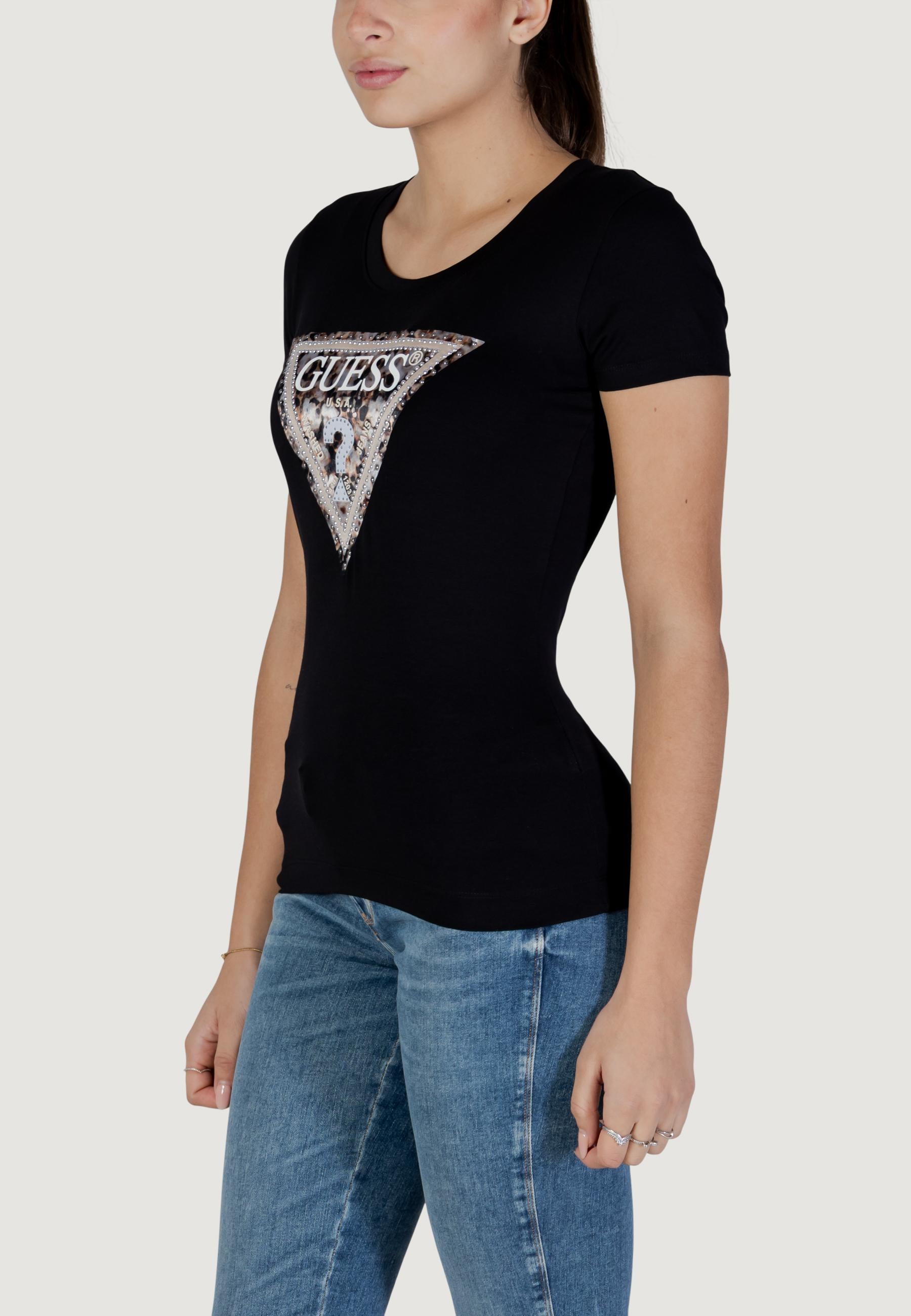 T-shirt Guess SS CN LEO TRIANGLE TEE