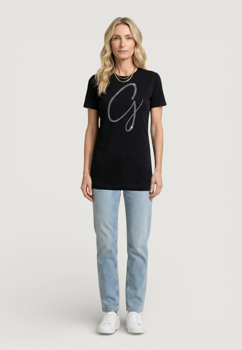 T-shirt Guess SS CN MAXI G STUDS TEE