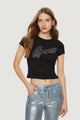 T-shirt Guess SS CN RIB LOGO TEE