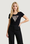 T-shirts Guess SS CN ZEBRA TRIANGLE TEE