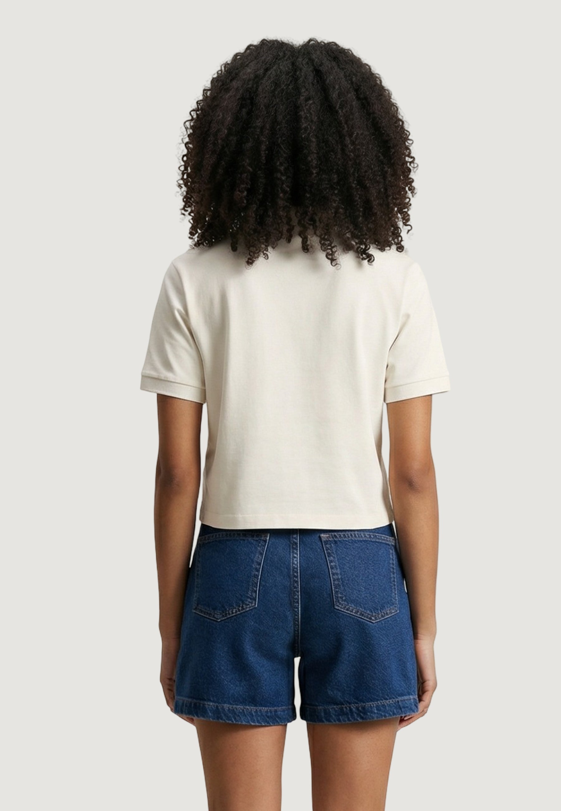 T-shirt Guess SILVY BOXY POLO SHIRT