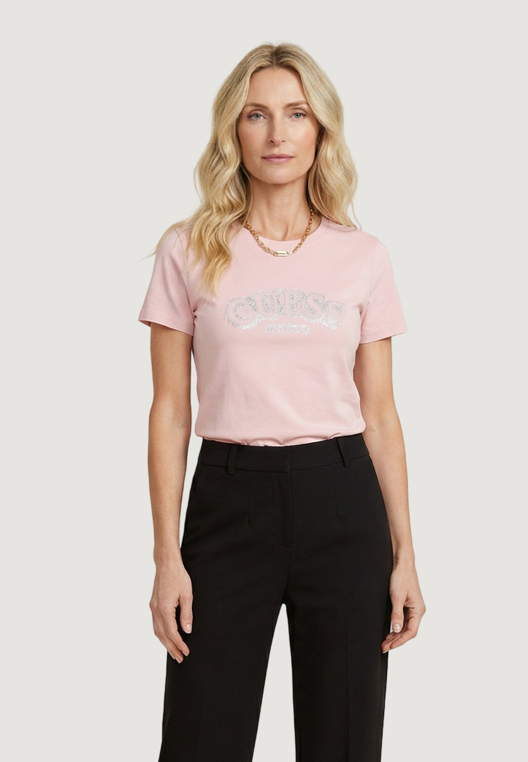 T-shirt Guess LEONA SS CN T-SHIRT