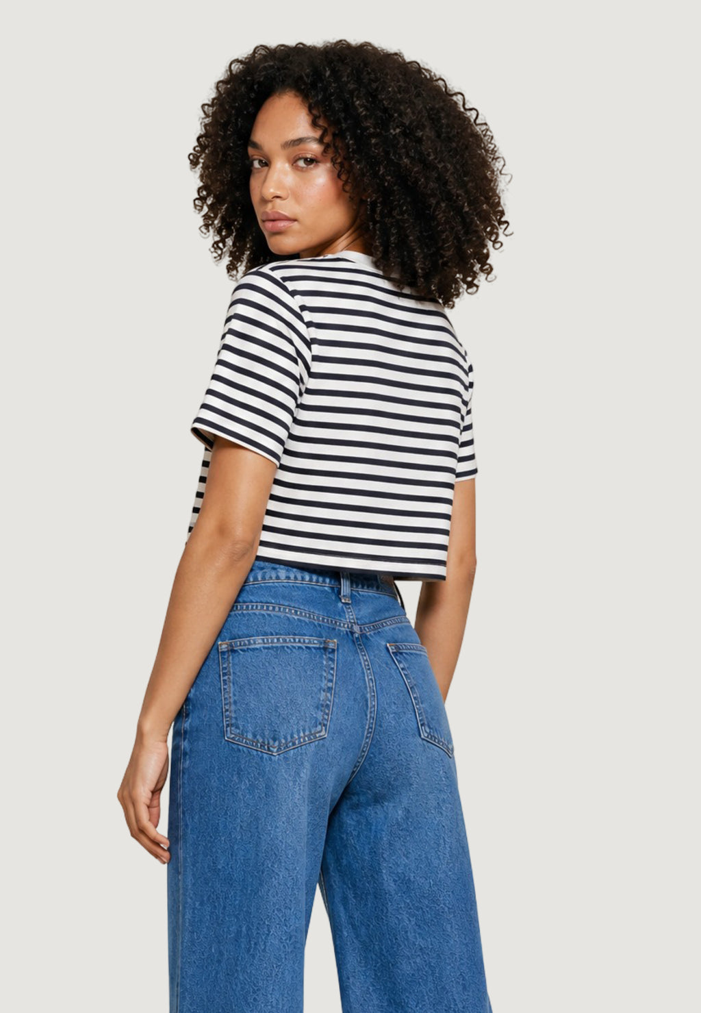 T-shirts I am Top Cotone Righe