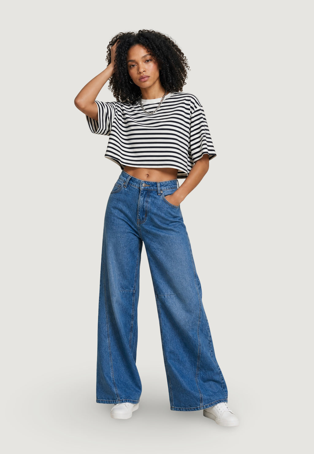 T-shirts I am Top Cotone Righe