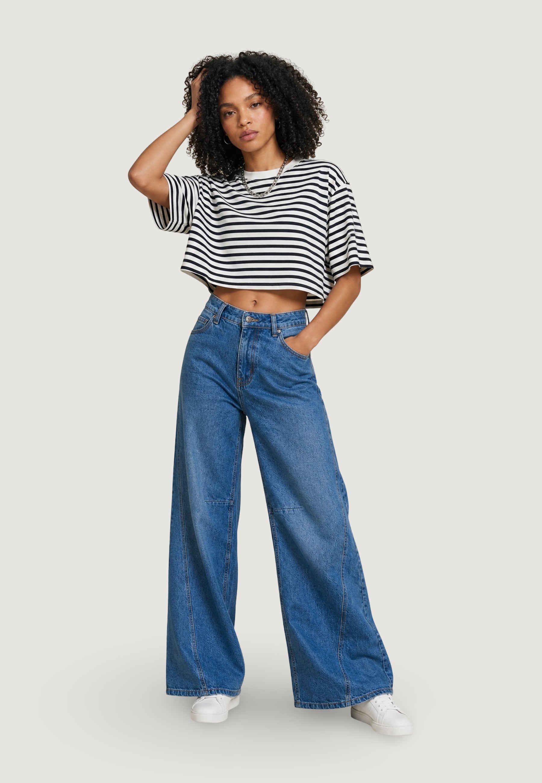 T-shirts I am Top Cotone Righe
