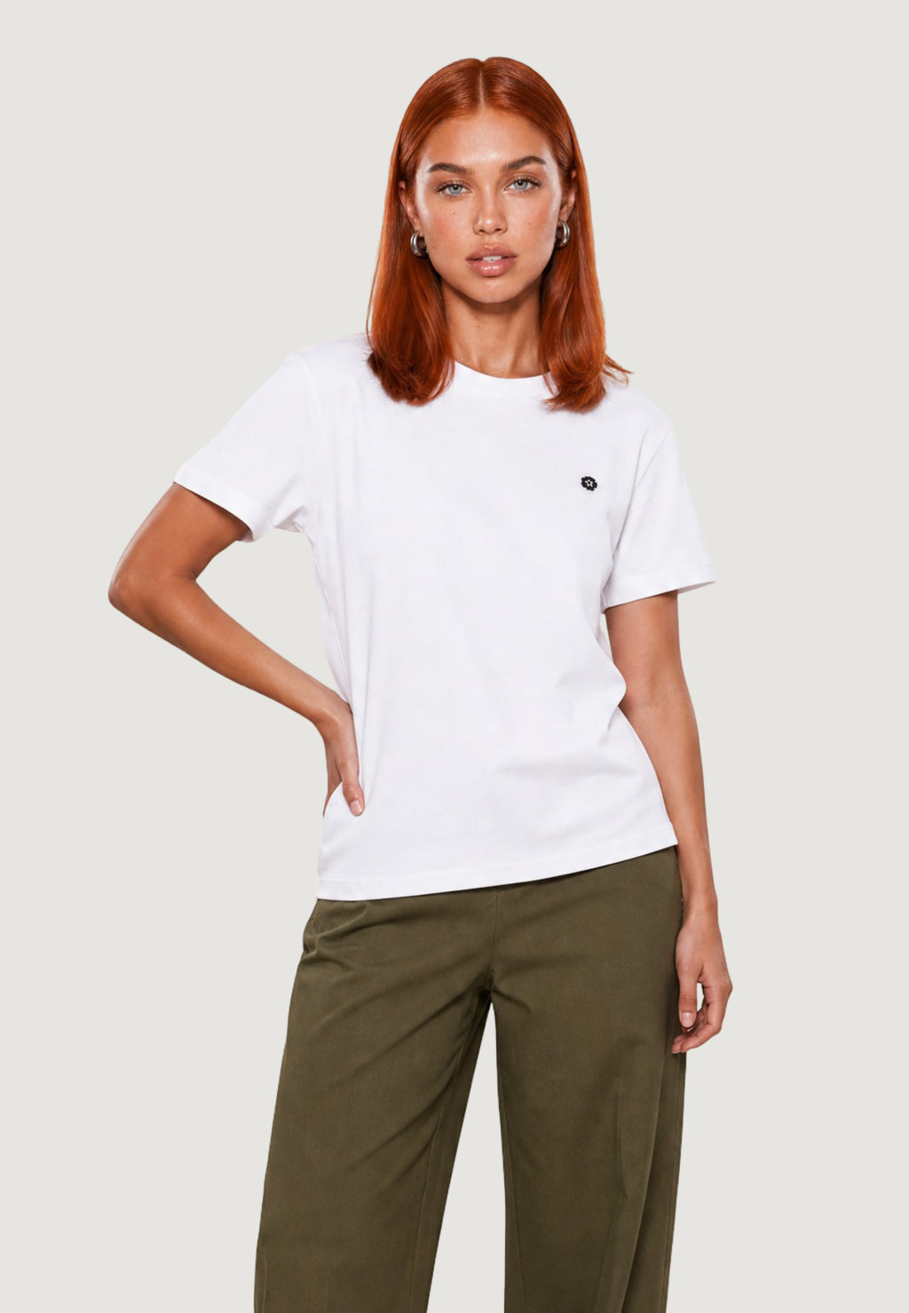 T-shirts I am T-shirt Cotone Ricamo