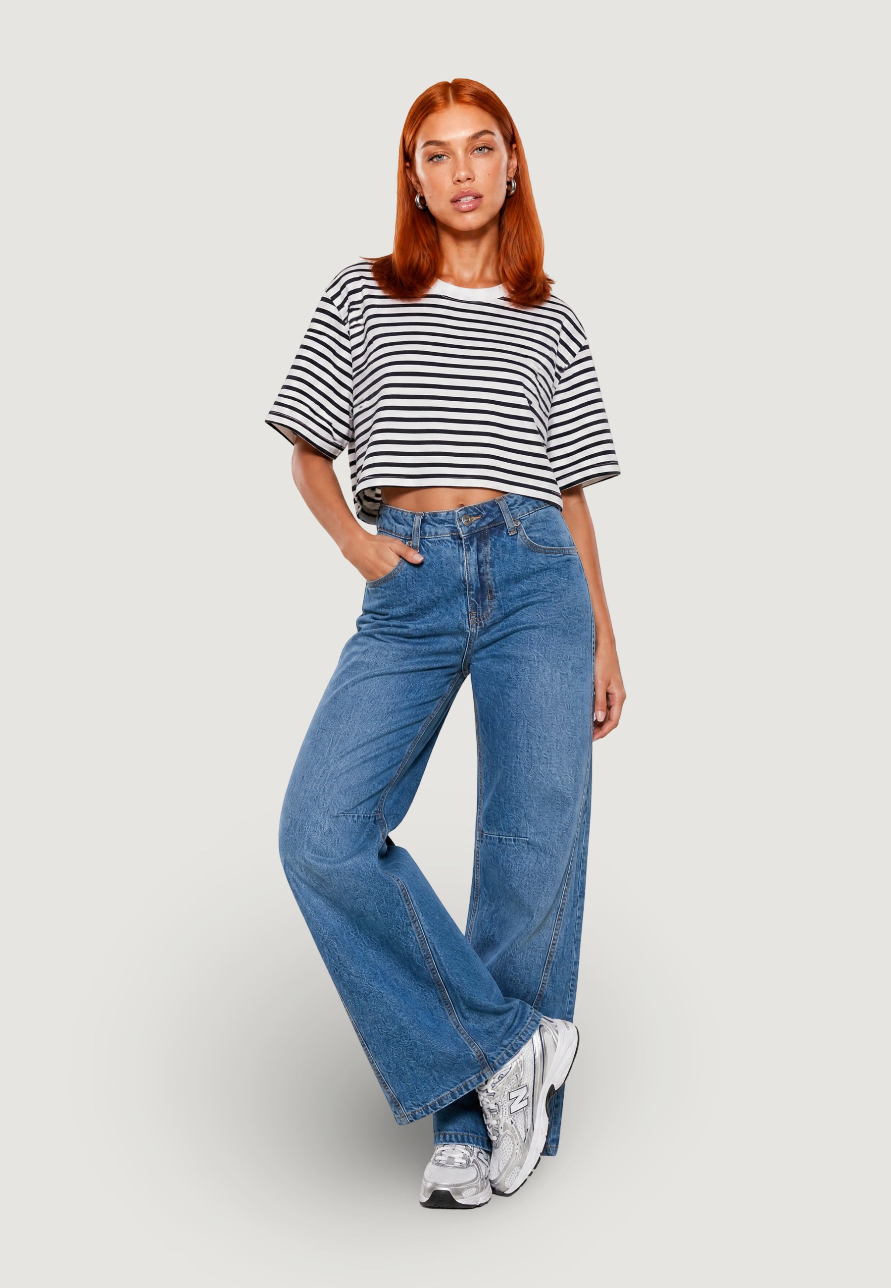 T-shirts I am Top Cotone Righe