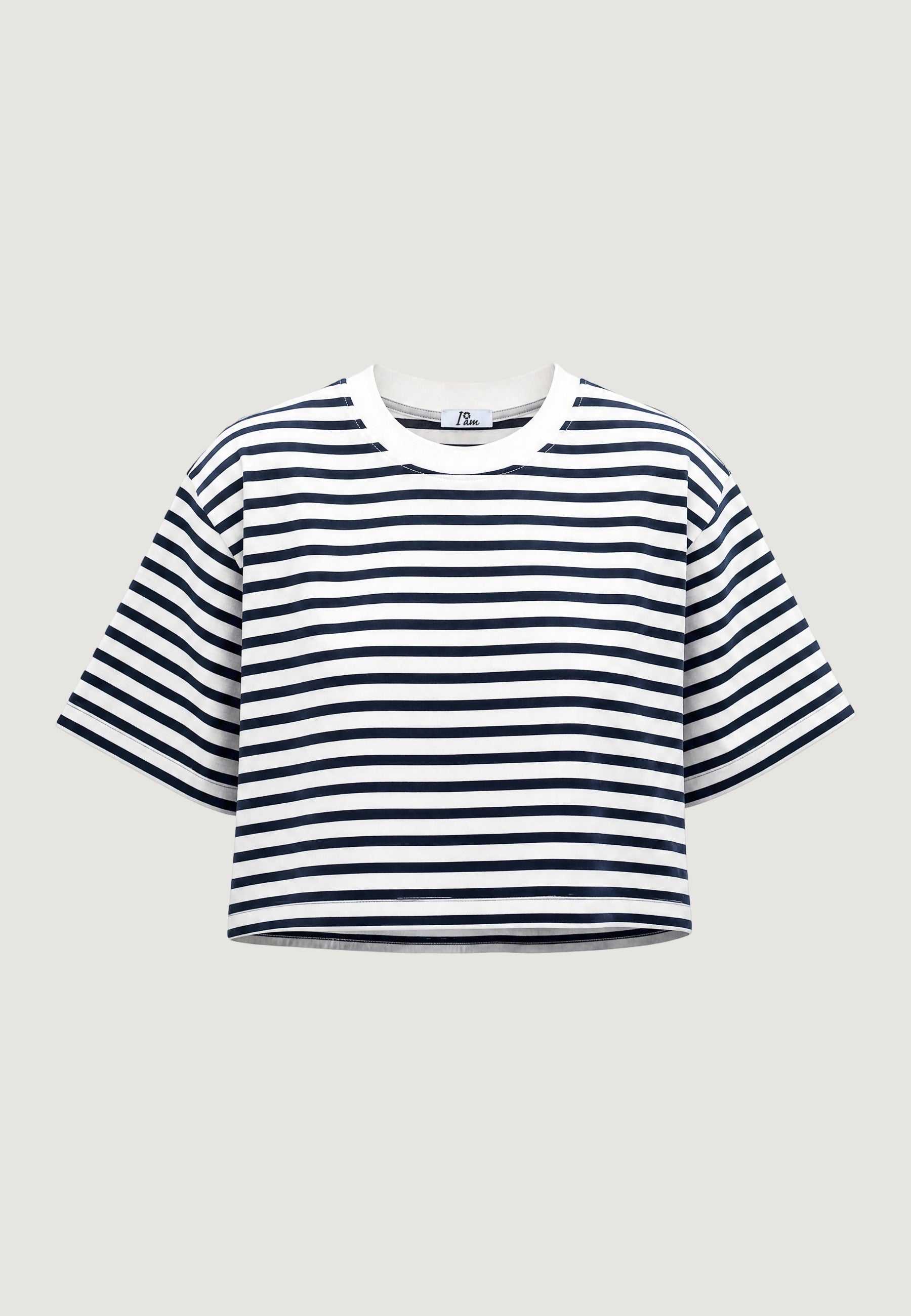 T-shirts I am Top Cotone Righe