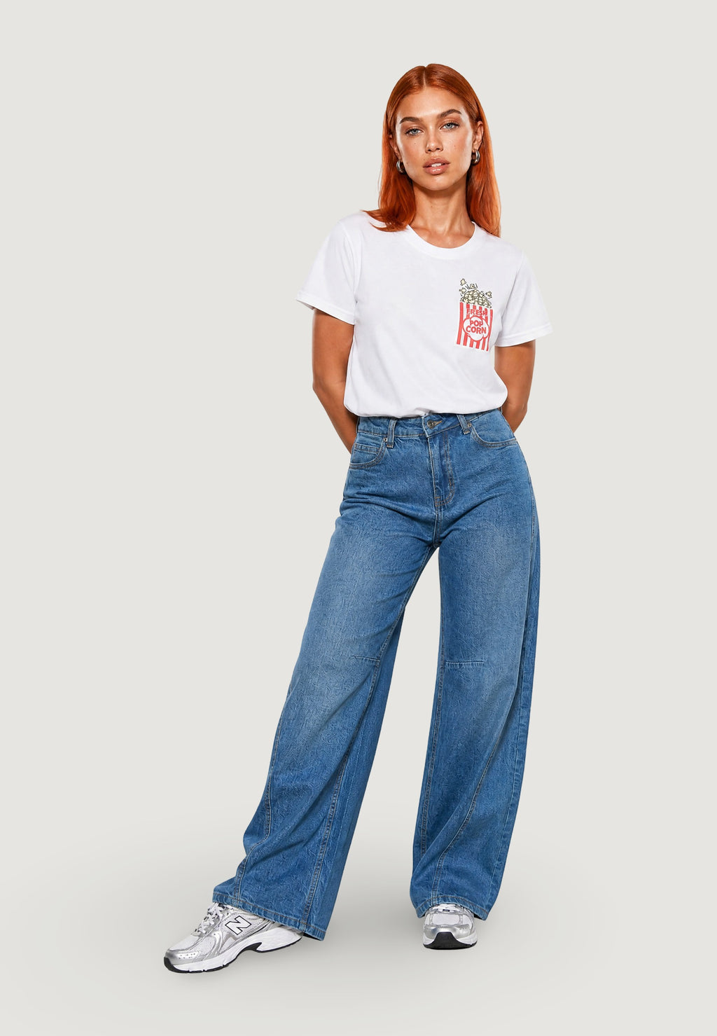 T-shirt I am POP CORN CON TASCA