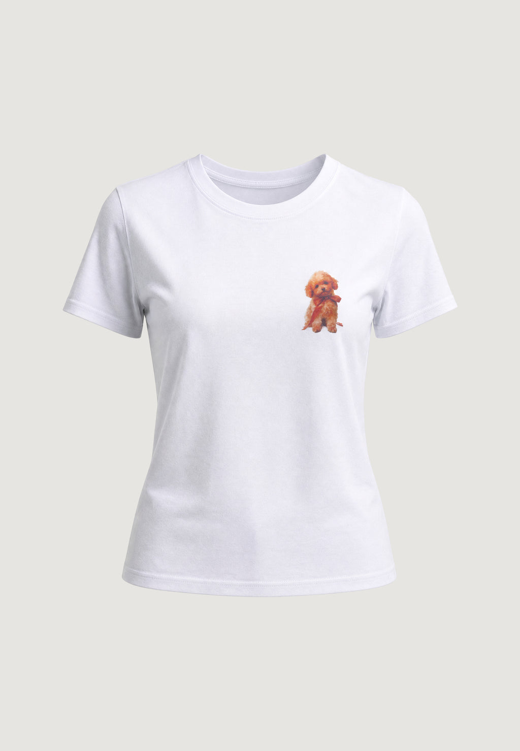T-shirt I am T-SHIRT HEAVY COTTON STAMPA BARBONCINO