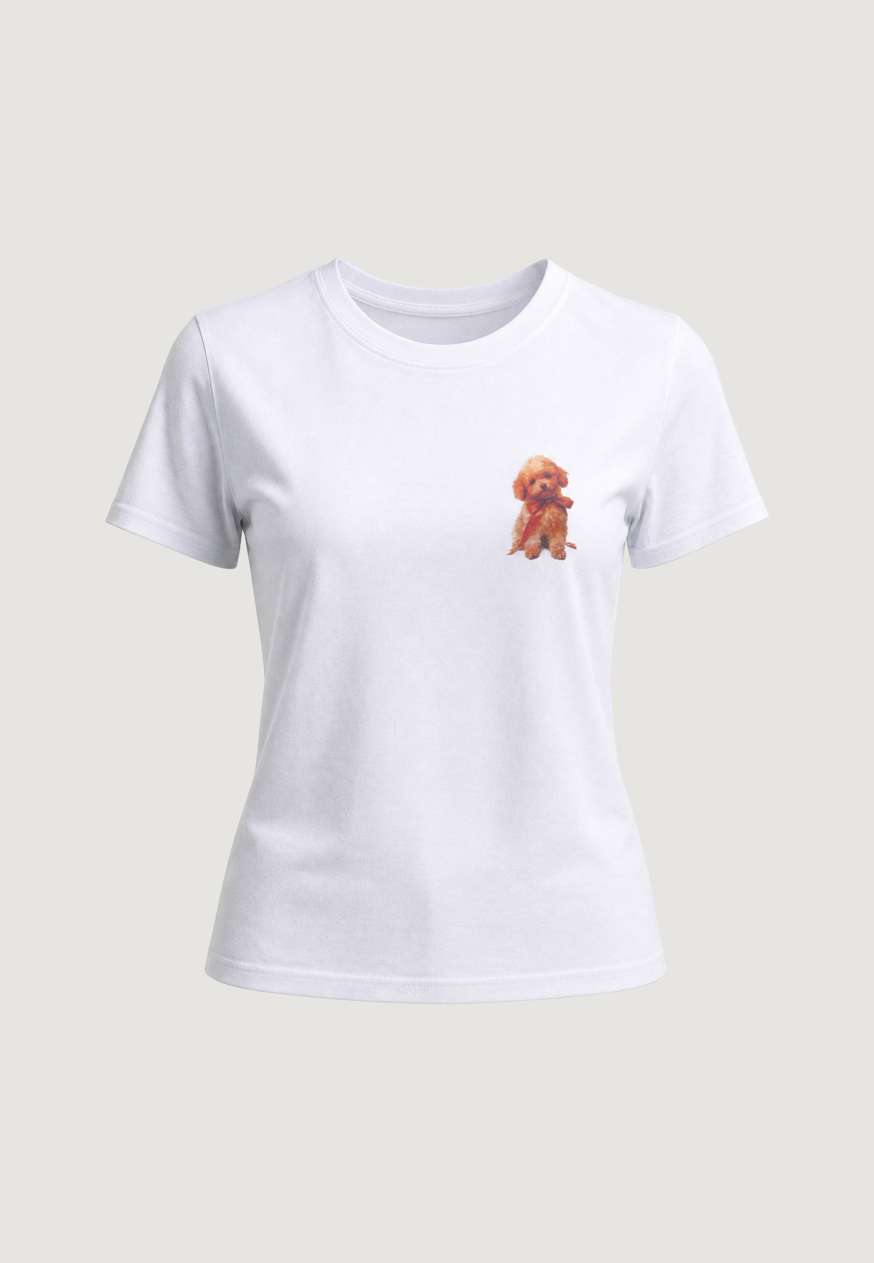 T-shirt I am T-SHIRT HEAVY COTTON STAMPA BARBONCINO