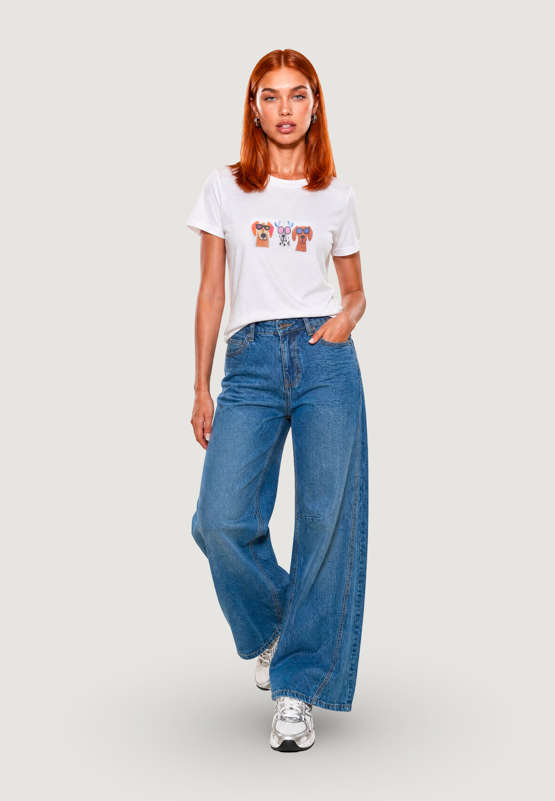 T-shirts I am T-SHIRT HEAVY COTTON STAMPA CAGNOLINI