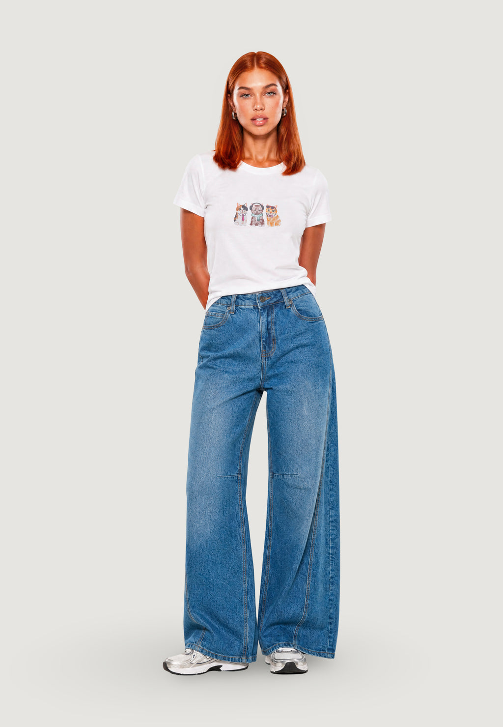 T-shirts I am T-SHIRT HEAVY COTTON STAMPA GATTINI