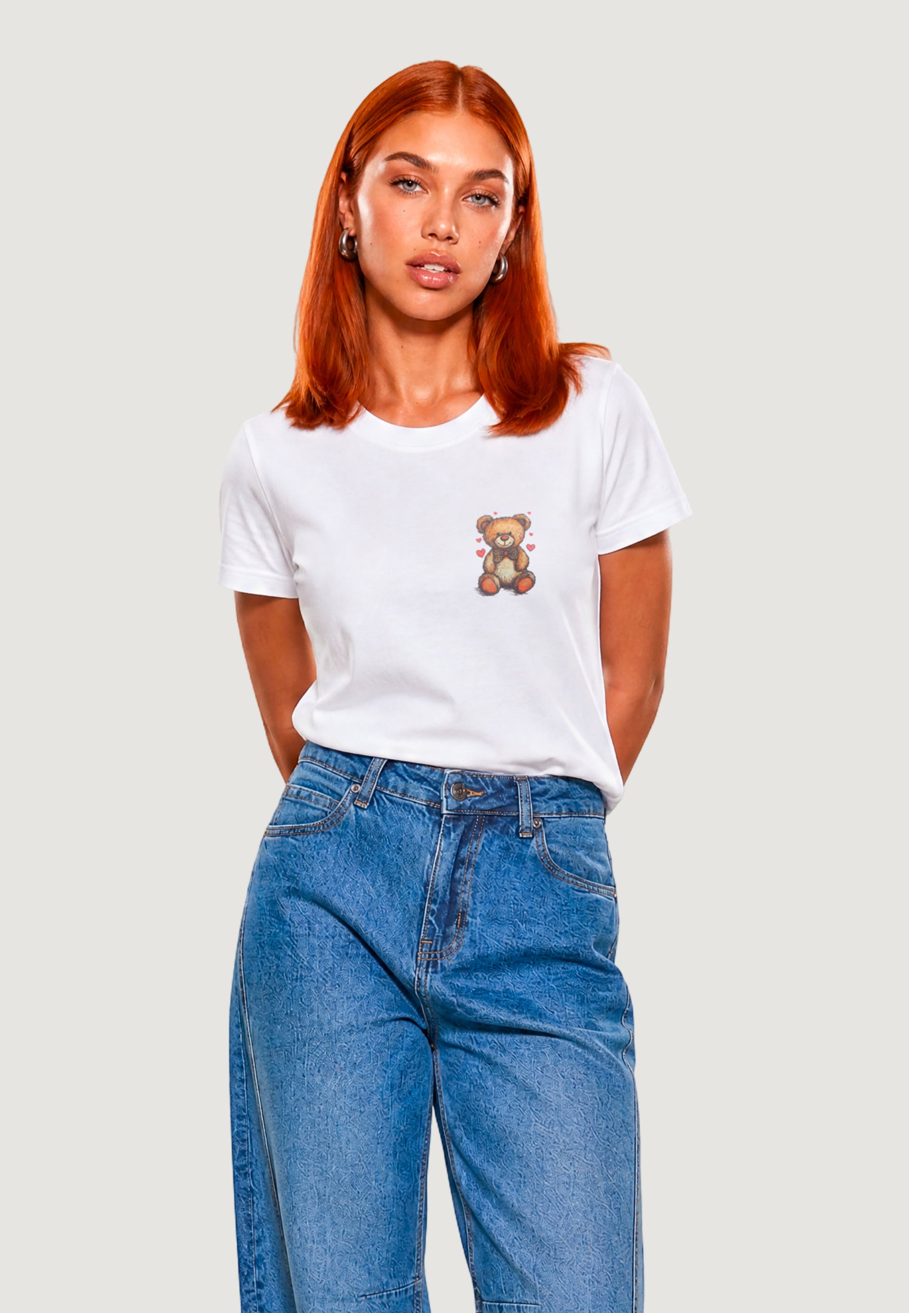 T-shirts I am T-SHIRT HEAVY COTTON STAMPA ORSETTO