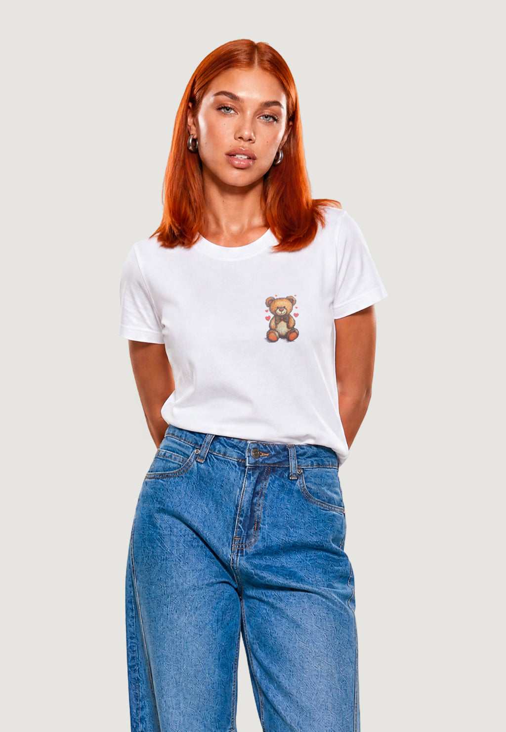 T-shirts I am T-SHIRT HEAVY COTTON STAMPA ORSETTO