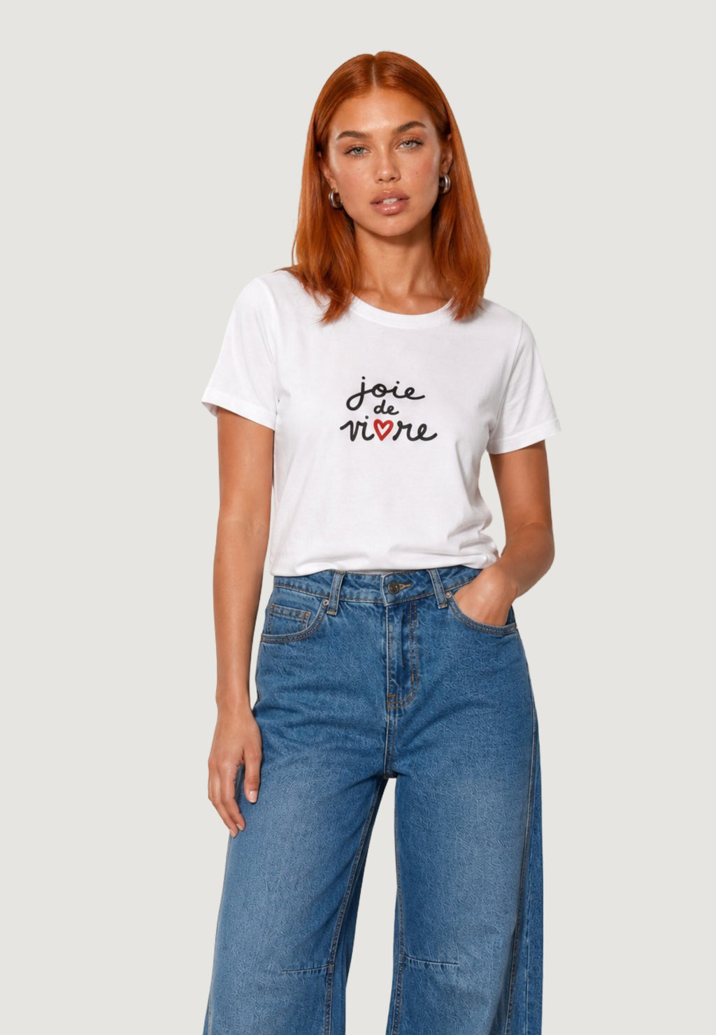 T-shirts I am T-SHIRT HEAVY COTTON STAMPA SCRITTA JOIE VIVRE