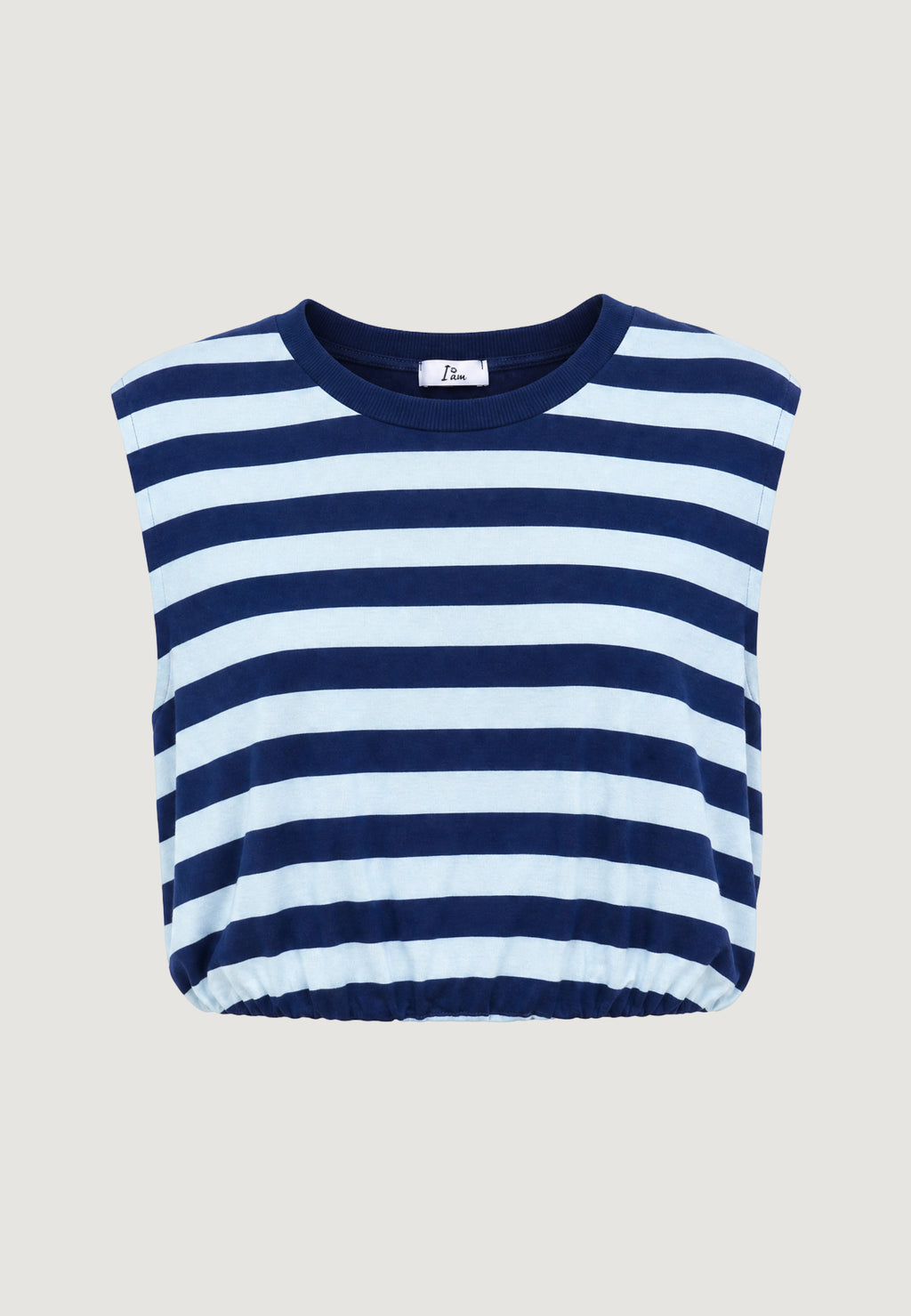 T-shirt I am Top Viscosa Righe