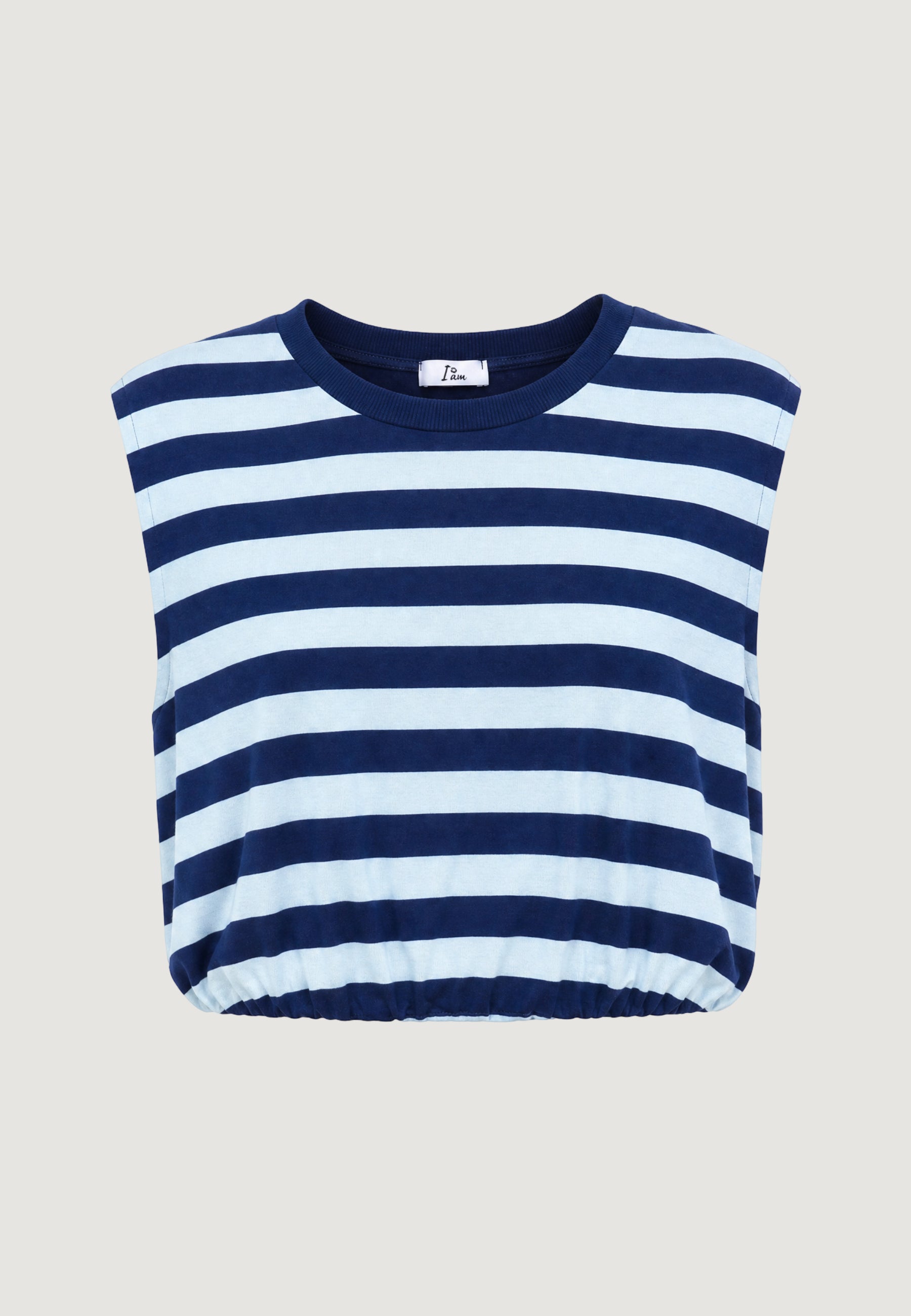 T-shirt I am Top Viscosa Righe