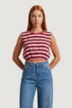 T-shirt I am Top Viscosa Righe