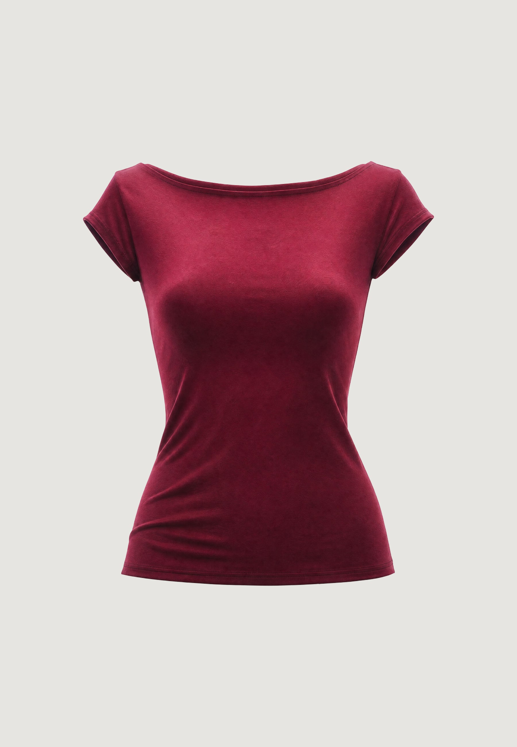 T-shirt I am TOP CON SCOLLO DIETRO
