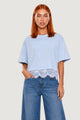 T-shirts I am T-shirt Cotone Pizzo