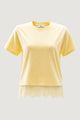 T-shirt I am T-shirt Cotone Pizzo