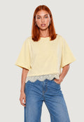 T-shirts I am T-shirt Cotone Pizzo