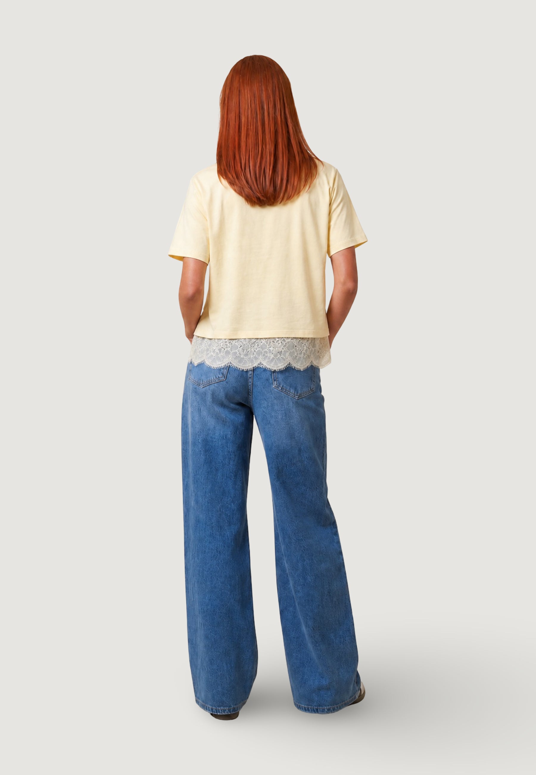 T-shirts I am T-shirt Cotone Pizzo