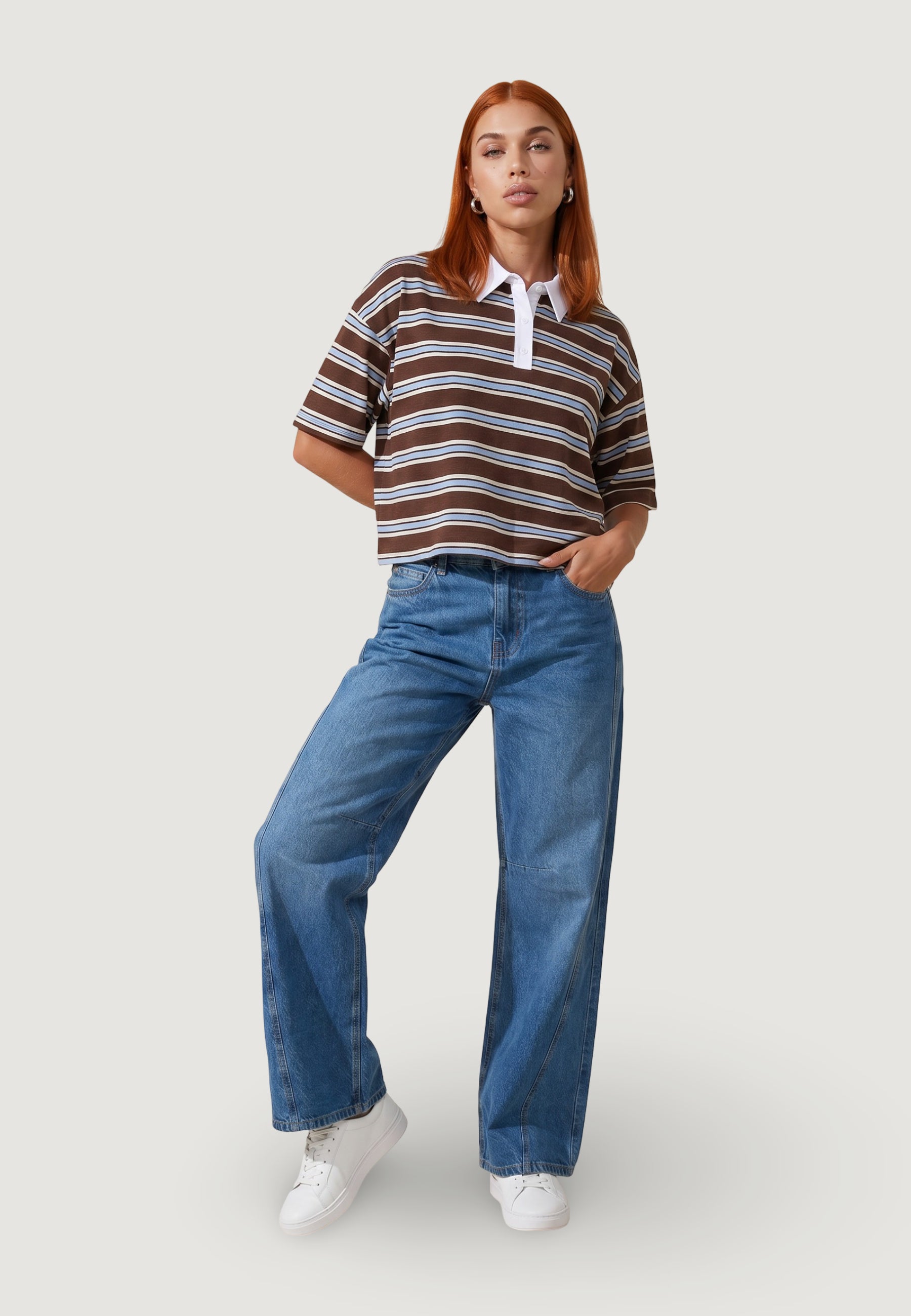 T-shirts I am Polo Cotone Righe
