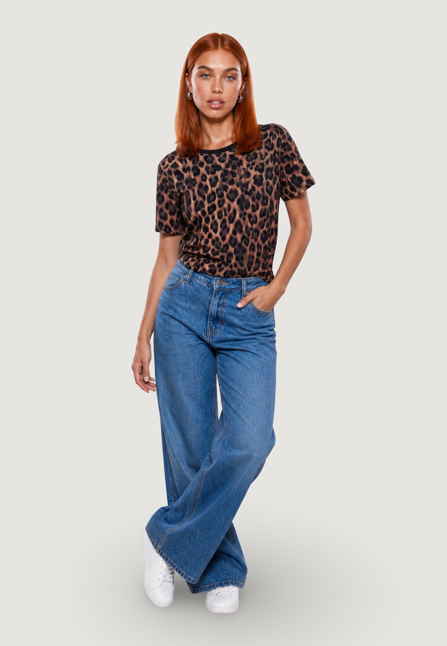 T-shirt I am T-shirt Cotone Stampa Zebra